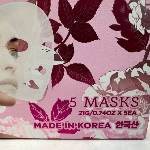 Clear‎ Beauty Rose & Collagen Hydrating Face Mask Toning & Wrinkle Reducing  NEW - Picture 3 of 6